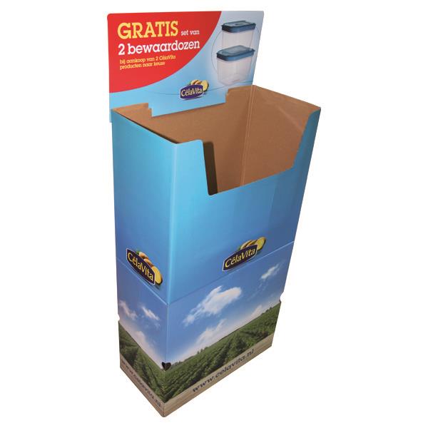 Arddangos Carton Bin Cardfwrdd