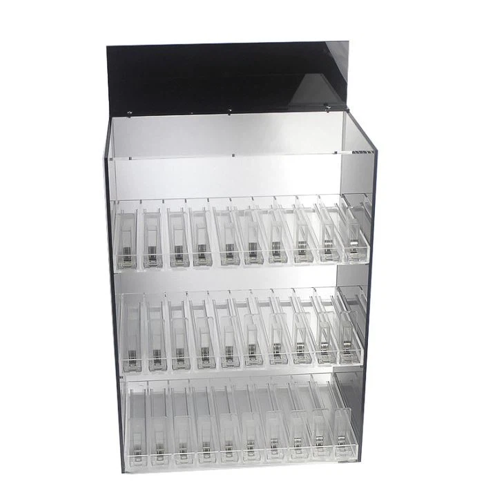 E-cigarette E-liquid Dispenser Acrylic Cabinet And Nail Polish Display Cabinets