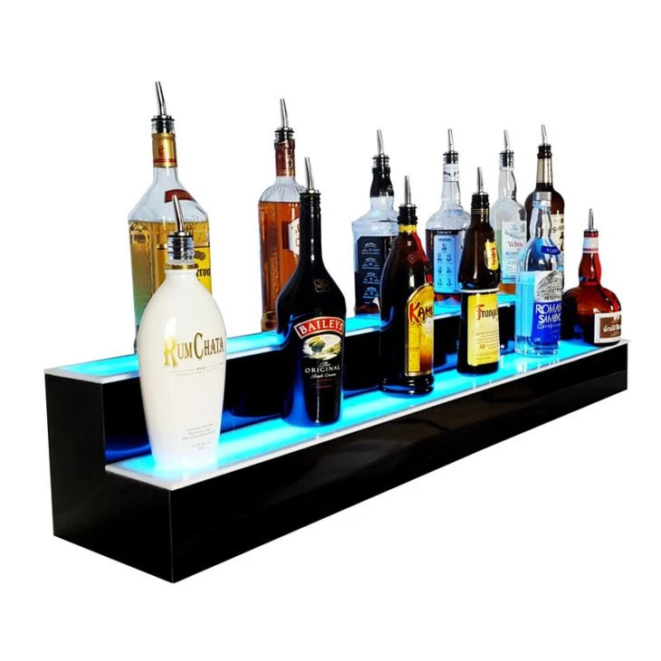 Illuminated Acrylic Wine Bottle Display
